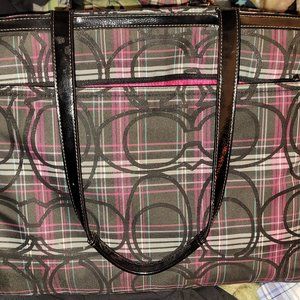 Coach Tartan diaper bag